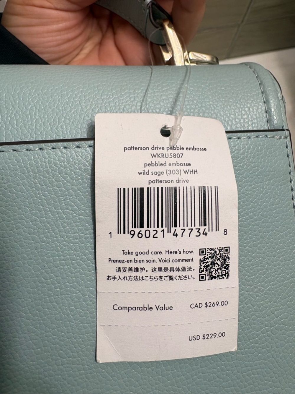 kate spade mint green Mini Top-Handle Crossbody - Picture 2 of 9